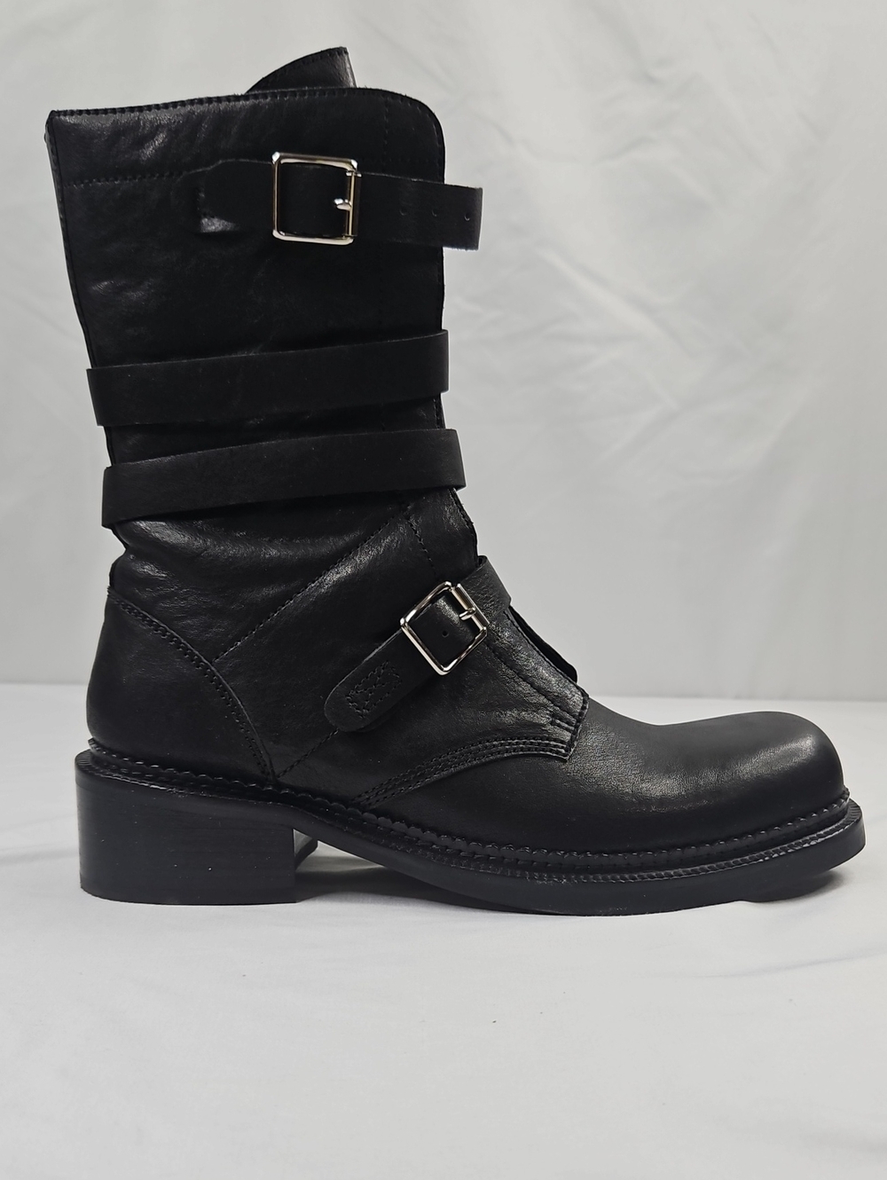 Women's Jeffrey Campbell Shoreditch Strappy Buckle Boots Size 9.5